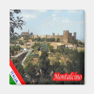 TSC105 MONTALCINO, Toskana, Italien, Kühlschrank Magnet