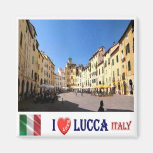 TSC111 LUCCA I Liebe, Toskana, Italien, Kühlschran Magnet