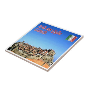 TSC121 GIGLIO INSEL, Burg, Toskana, Fliese