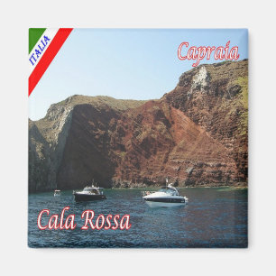 TSC134 CAPRAIA, Cala Red, Toskana, Italien, Kühlsc Magnet