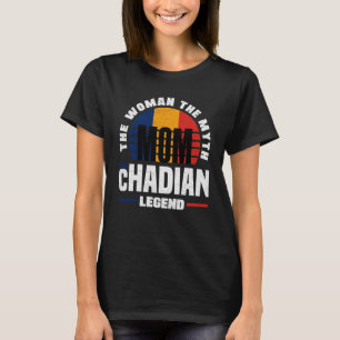 Tschad Chadian Chad Flag Mothers Day T-Shirt