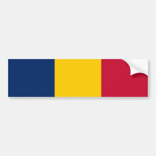 Tschad-Flagge Autoaufkleber