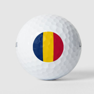 Tschad-Flagge Golfball
