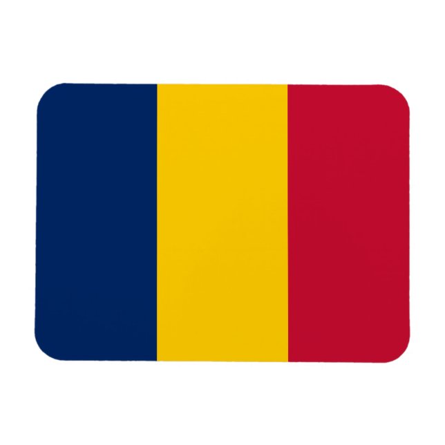 Tschad-Flagge Magnet (Horizontal)