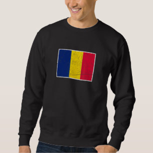 Tschad-Flagge mit Vintagen tschadischen Landesfarb Sweatshirt