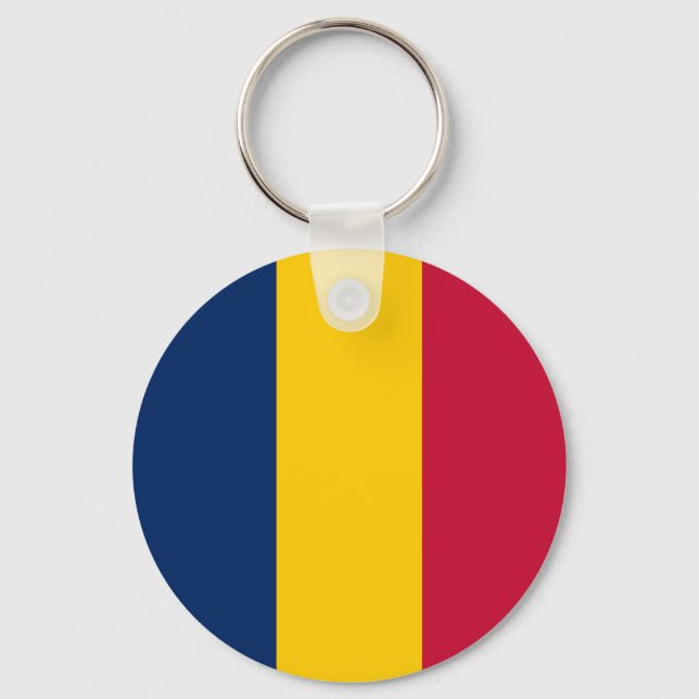 Tschad-Flagge Schlüsselanhänger (Vorderseite)