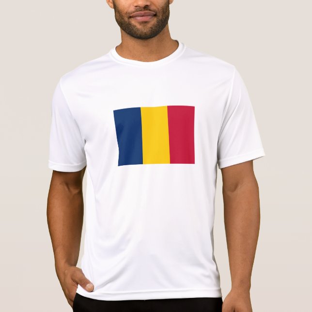 Tschad-Flagge T-Shirt (Vorderseite)
