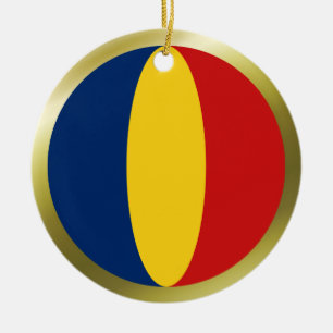 Tschad-Flaggen-Ornament Keramik Ornament