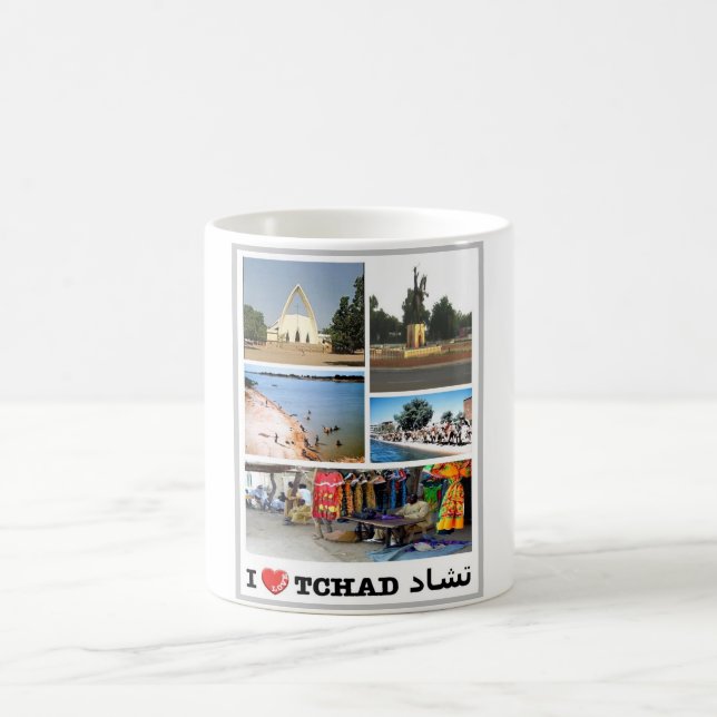 Tschad - I Liebe - Kaffeetasse (Mittel)