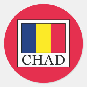 Tschad Runder Aufkleber