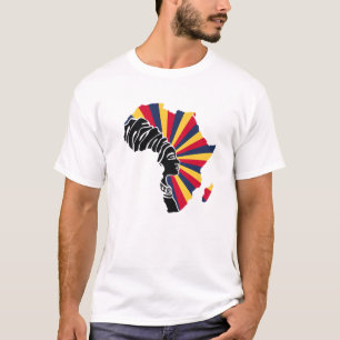 Tschad Tschadische Flagge Afrika Karte Ethnisches  T-Shirt