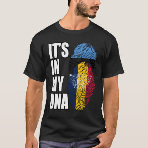 Tschad und Estnisches Mix-DNA-Flaggengebiet T-Shirt
