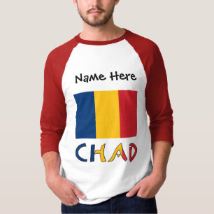 Tschad und personalisierte tschadische Flagge  T-Shirt