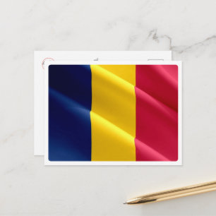 Tschad - Waving Flag - Postkarte