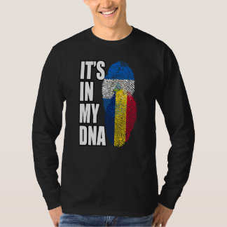 Tschadian und Nicaraguan Mix-DNA-Flagge T-Shirt