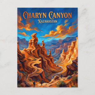 Tscharyn-Canyon Kasachstan Postkarte