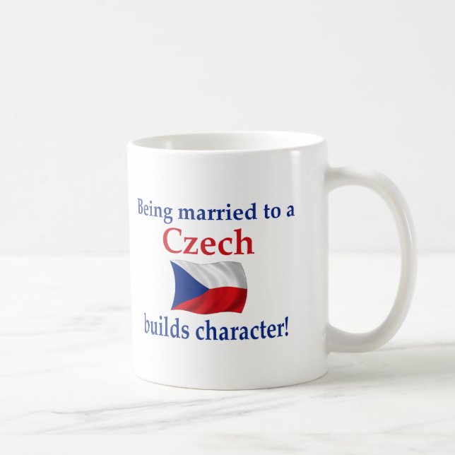 Tscheche errichtet Charakter Tasse (Rechts)