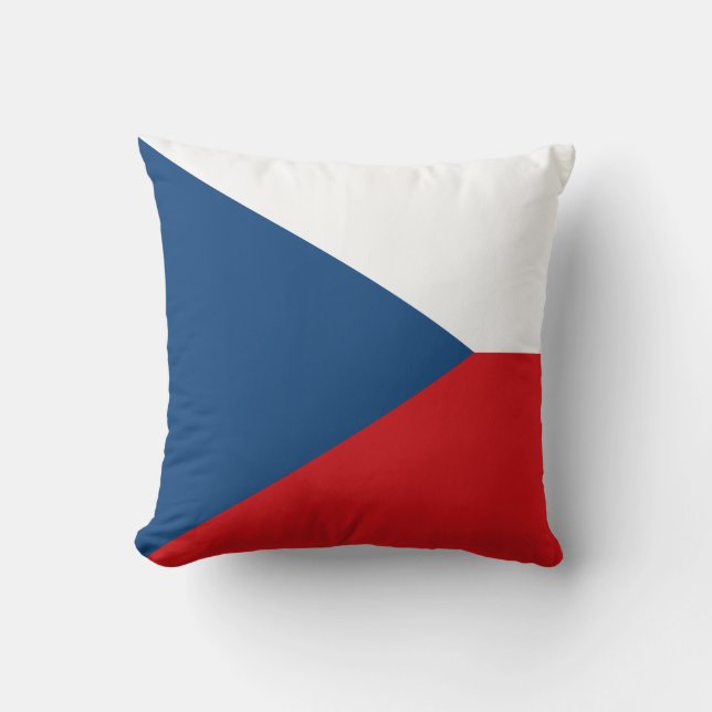 Tschechien Flag American MoJo Pillow Kissen (Vorderseite)