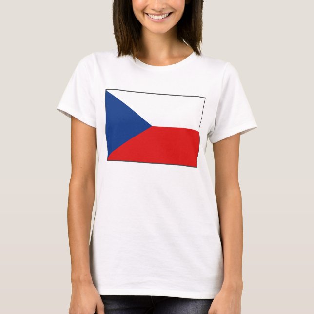 Tschechien Flag x Map T - Shirts (Vorderseite)