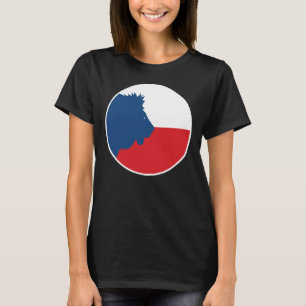 Tschechien Löwe Tschechisches Nationaltier Flagge T-Shirt