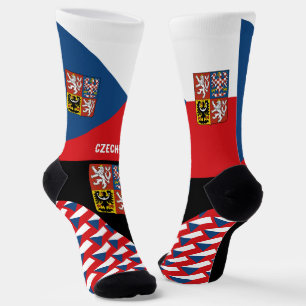 Tschechien, Mode, tschechische Flagge, patriotisch Socken