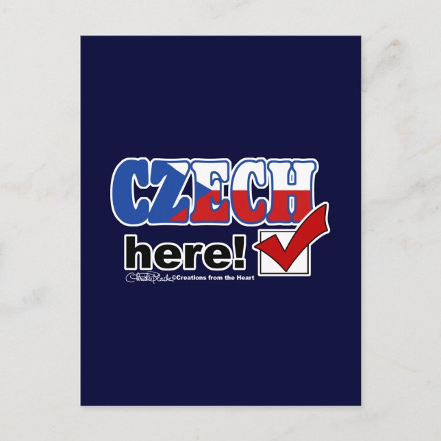 Tschechisch hier (dunkel) postkarte (Vorderseite)