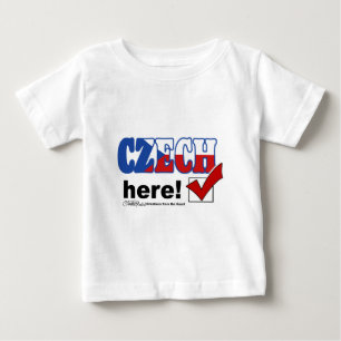 Tschechisch Hier (hell) Baby T-shirt
