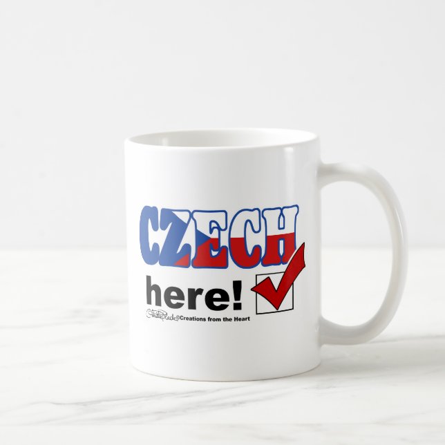 Tschechisch Hier (hell) Kaffeetasse (Rechts)