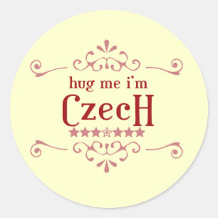 Tschechisch Runder Aufkleber
