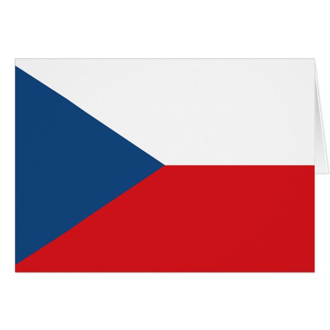 Tschechische Flagge (Vorderseite (Horizontal))