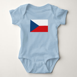 Tschechische Flagge Baby Strampler