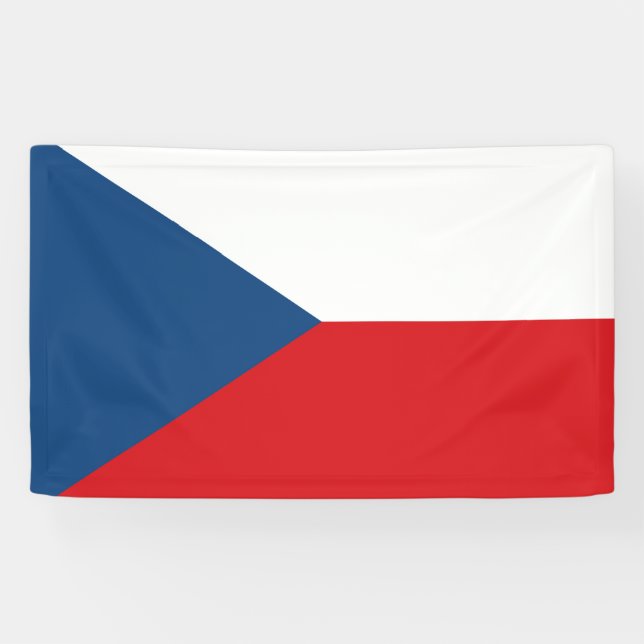 Tschechische Flagge Banner (Horizontal)