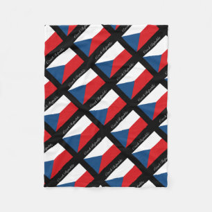 Tschechische Flagge - Ceska Republika Fleecedecke