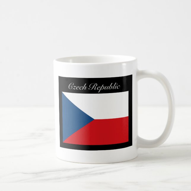 Tschechische Flagge - Ceska Republika Kaffeetasse (Rechts)