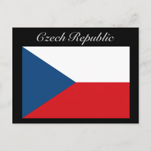 Tschechische Flagge - Ceska Republika Postkarte