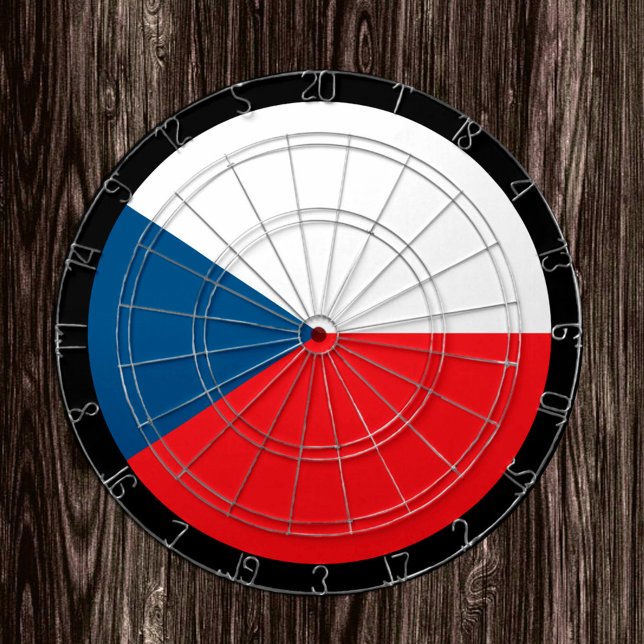 Tschechische Flagge Dartboard & Dartboard / Spielb Dartscheibe (Von Creator hochgeladen)