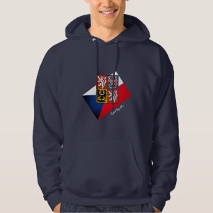 Tschechische Flagge, Emblem und tschechische Mode  Hoodie