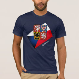 Tschechische Flagge, Emblem und tschechische Mode  T-Shirt