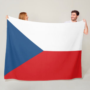 Tschechische Flagge Fleecedecke