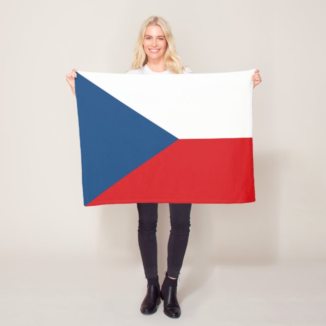 Tschechische Flagge Fleecedecke (Beispiel)