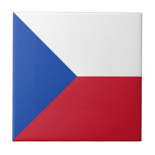 Tschechische Flagge Fliese