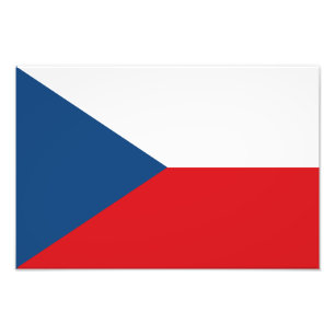 Tschechische Flagge Fotodruck