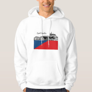 Tschechische Flagge Hoodie, Tschechien, Prag / Hra Hoodie