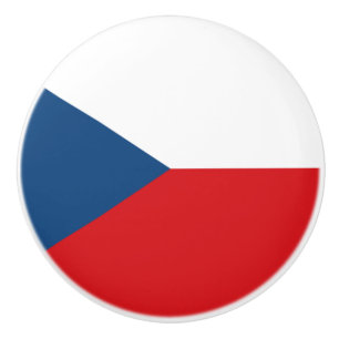 Tschechische Flagge Keramikknauf