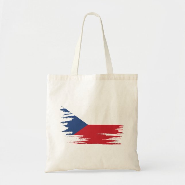 Tschechische Flagge - Kunst Tragetasche (Vorne)
