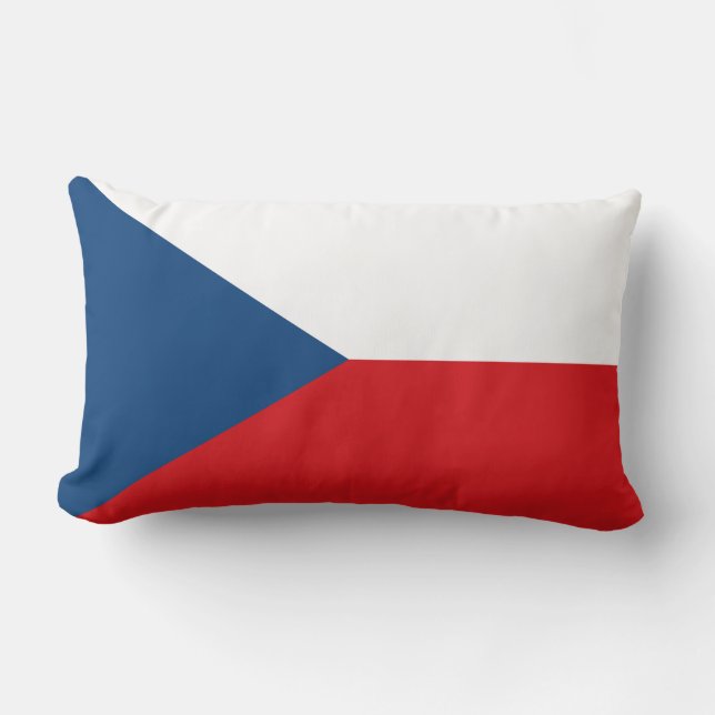 Tschechische Flagge Lendenkissen (Vorderseite)