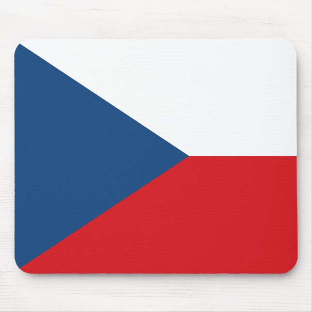 Tschechische Flagge Mousepad (Vorne)