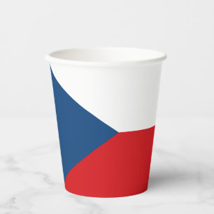 Tschechische Flagge Pappbecher