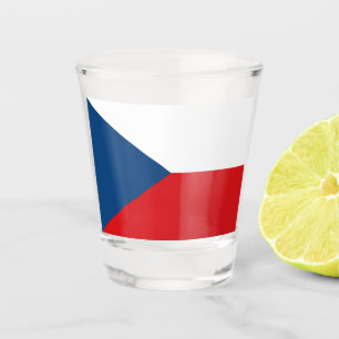 Tschechische Flagge Schnapsglas