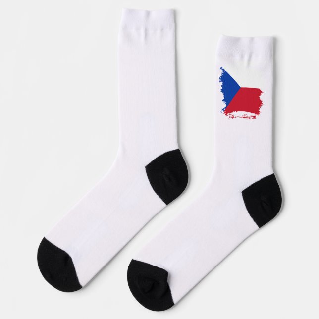 Tschechische Flagge Socken (Linkes Detail)